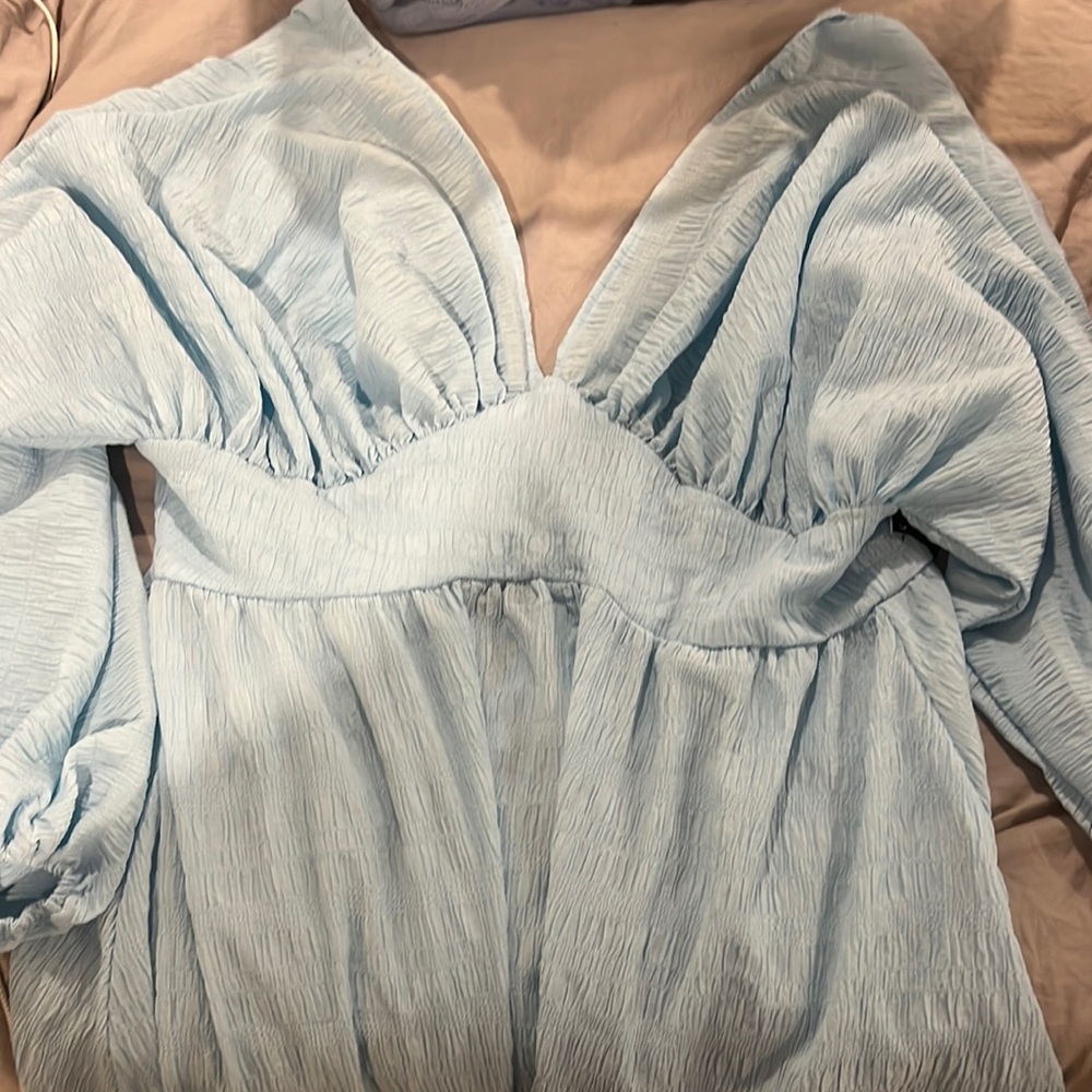 Boohoo blue dress